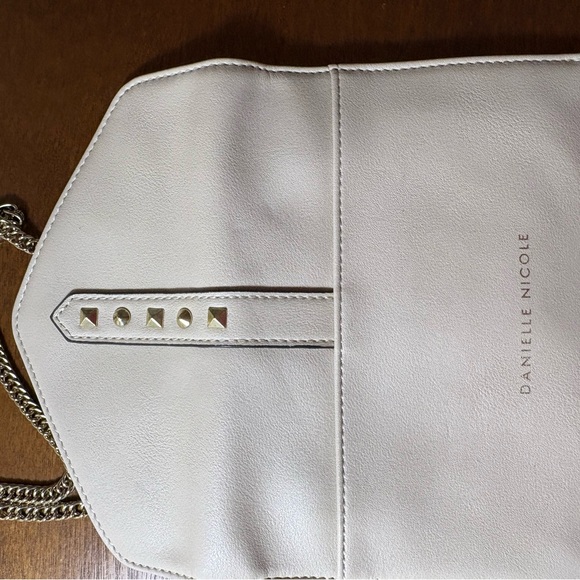 Danielle Nicole Chic Cream Crossbody Bag with Gold Accents - Picture 4 of 7